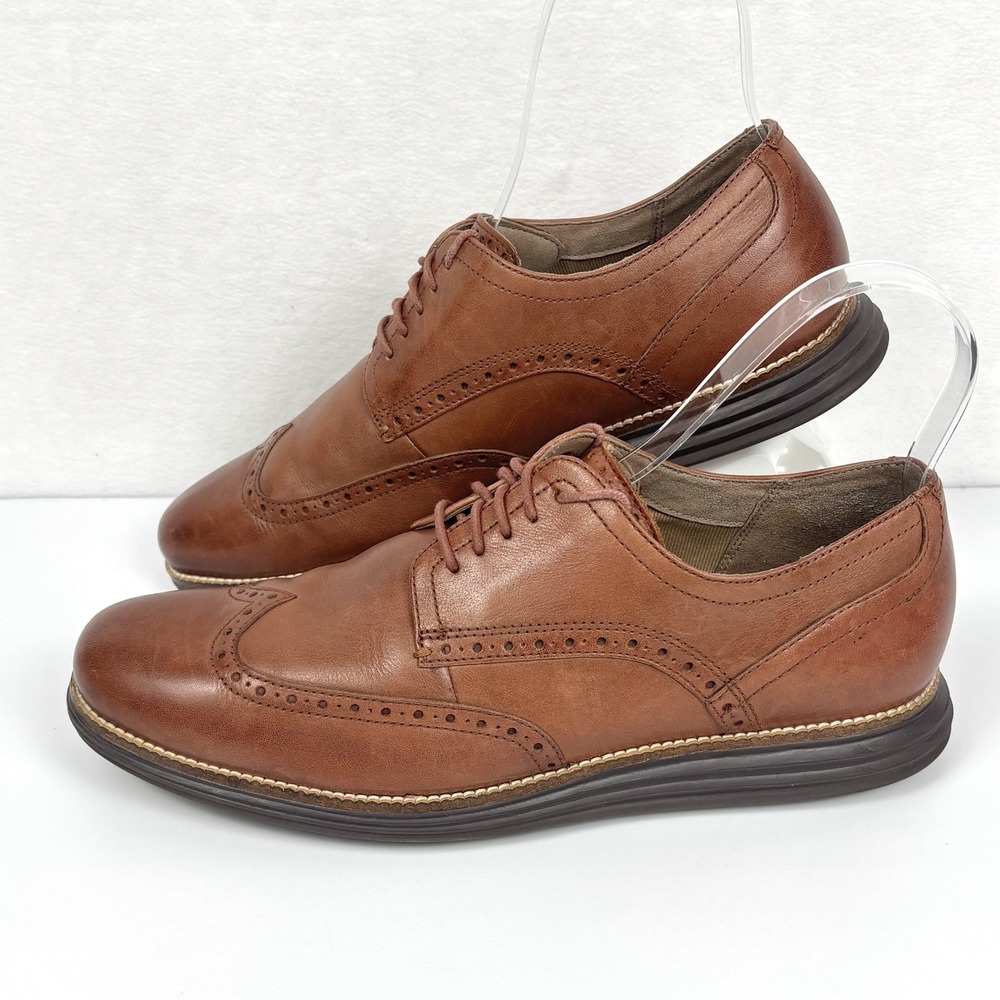 Cole Haan OriginalGrand Men’s Brown Wingtip Oxford Shoes US Size 11 M (C26472)